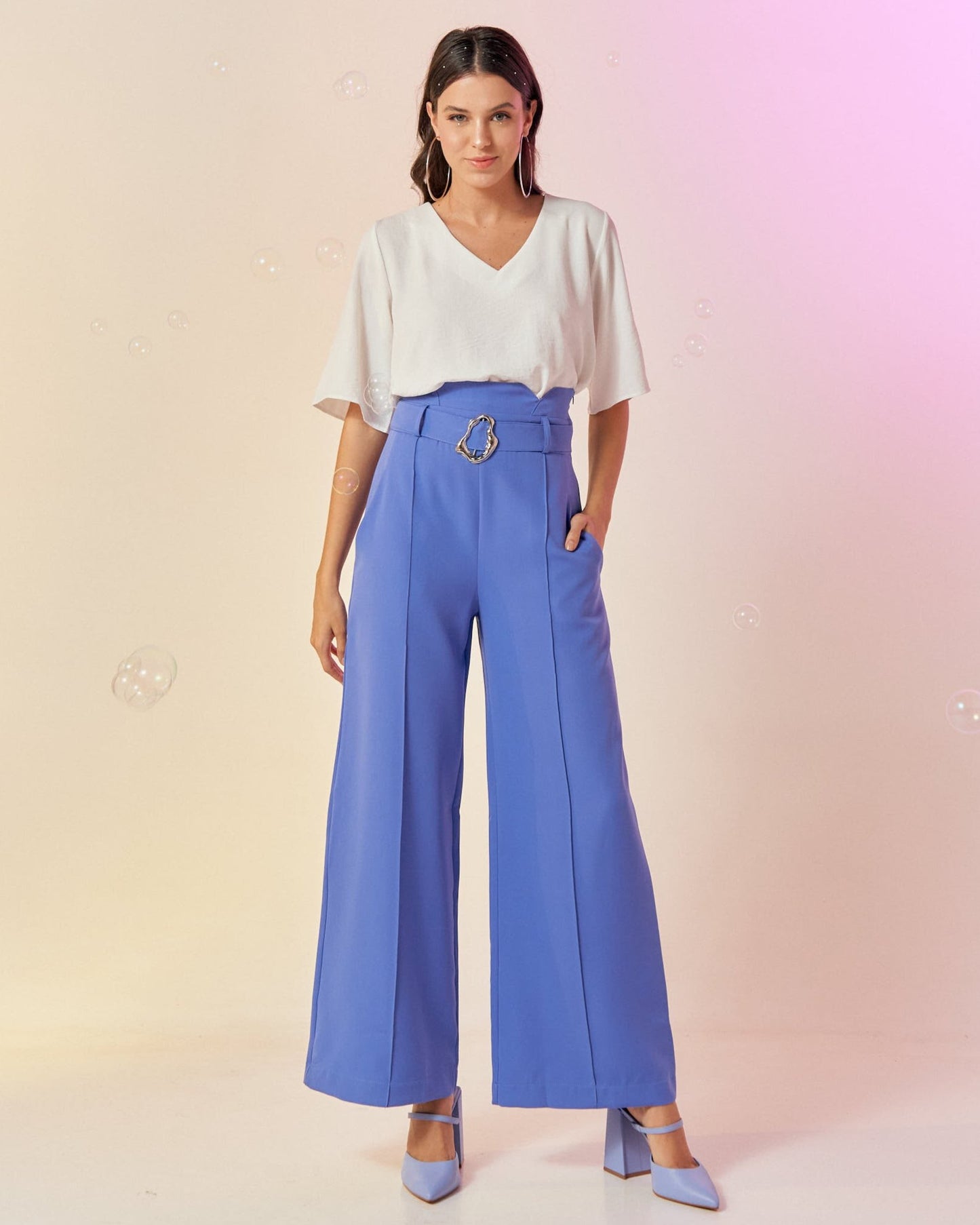 Calça Flare Alfaiataria 02933