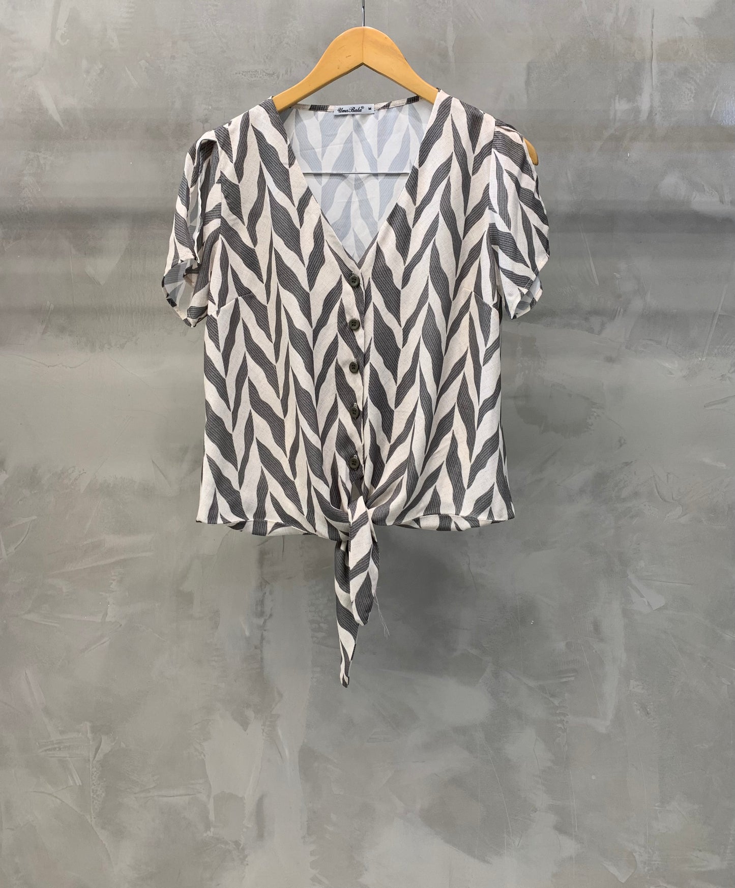 Blusa de Amarrar Verde Militar 07087