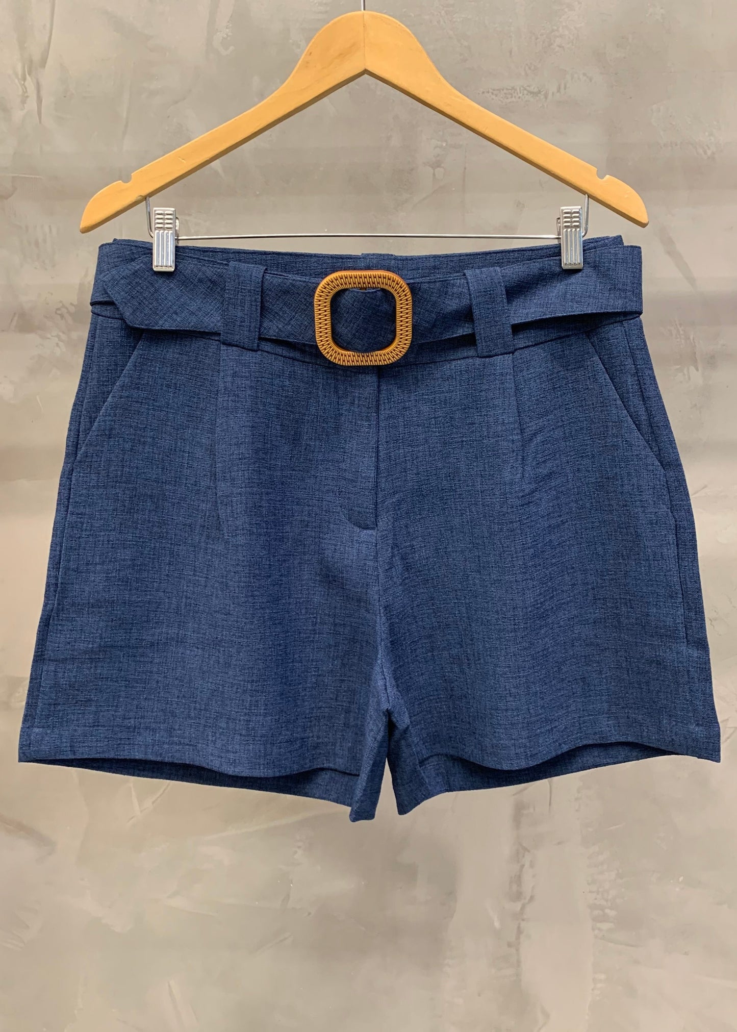 Shorts PolyLinho Cinto 02920