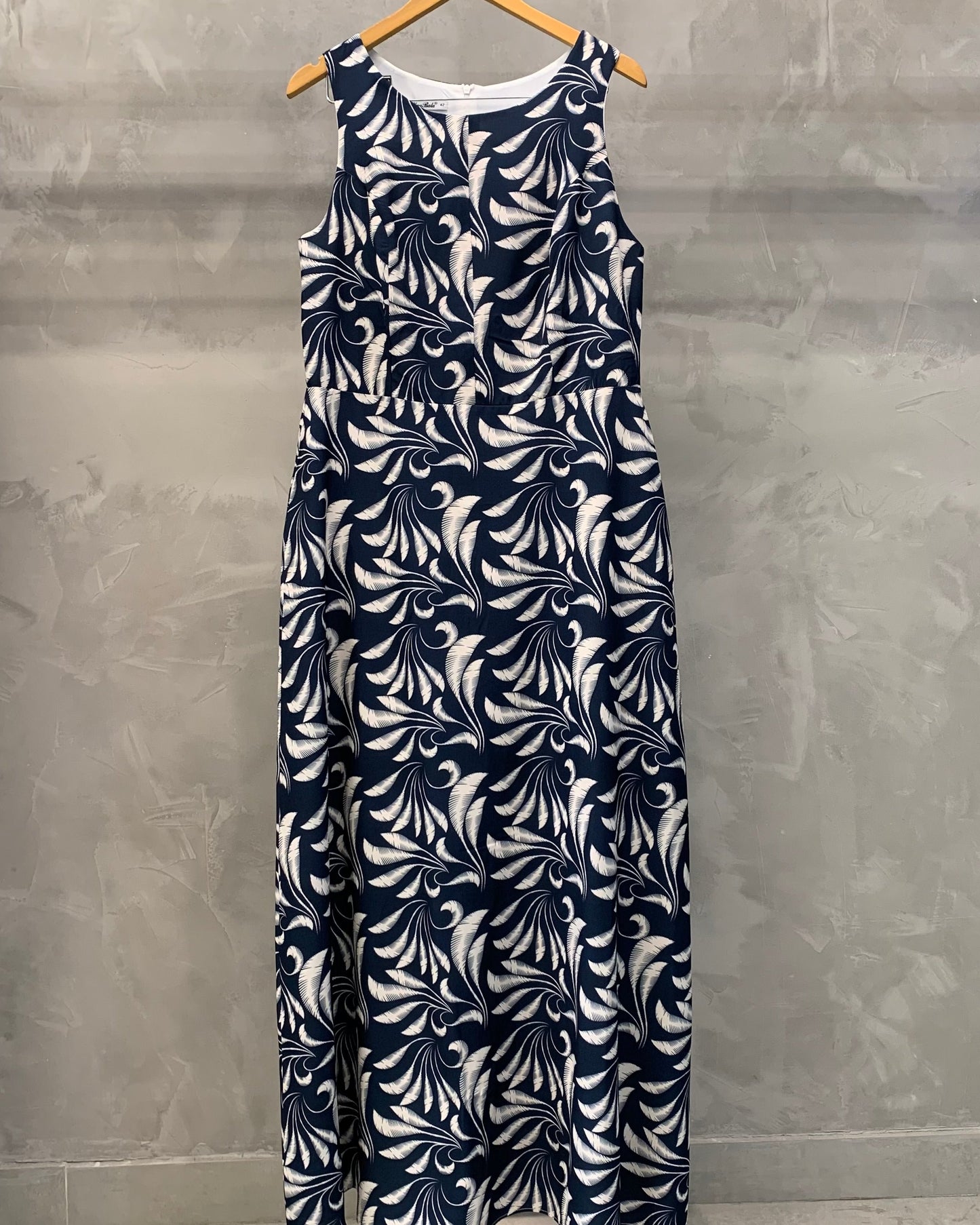Vestido Plus Longo Estampado 50641
