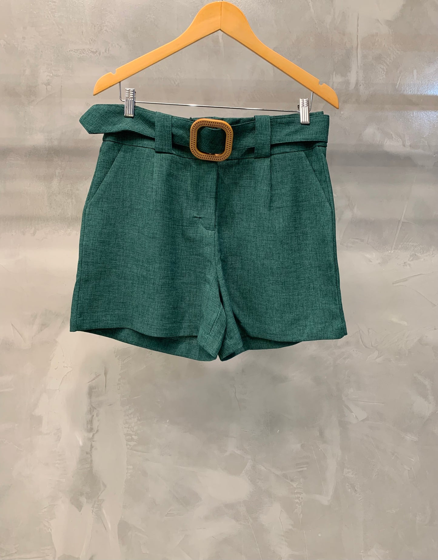 Shorts PolyLinho Cinto 02920