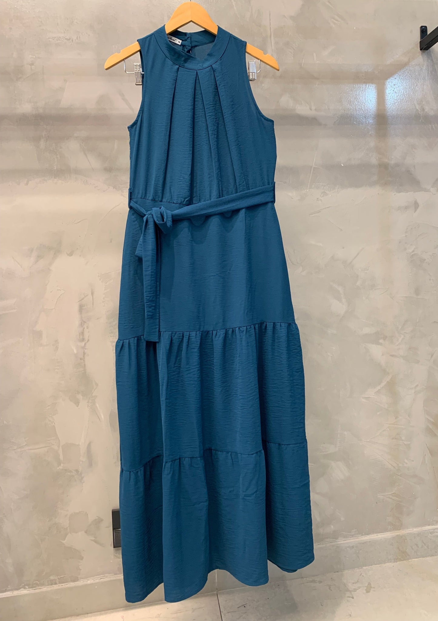 Vestido Longo Gola Alta 70603