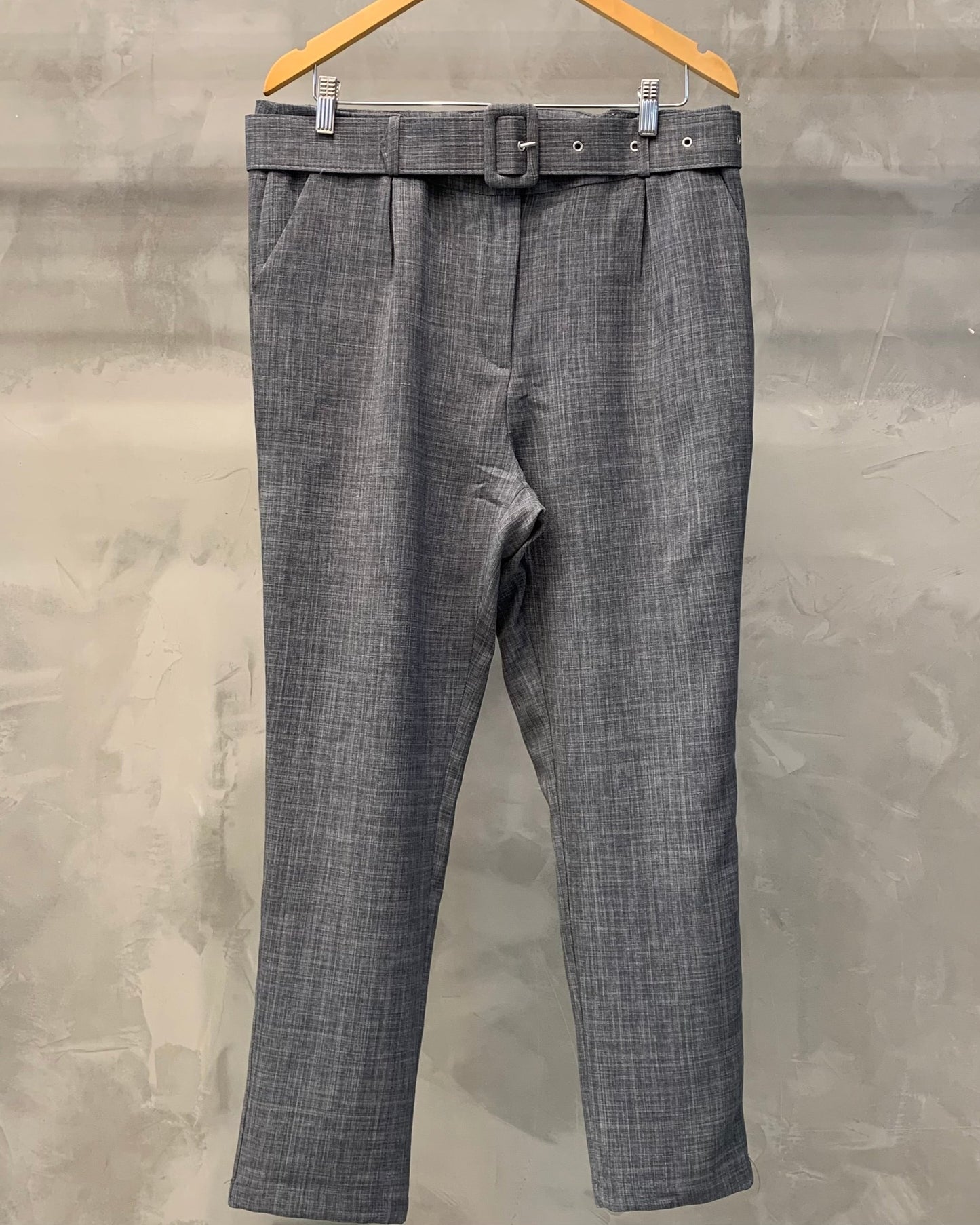 Calça Plus com Cinto Polylinho 02936