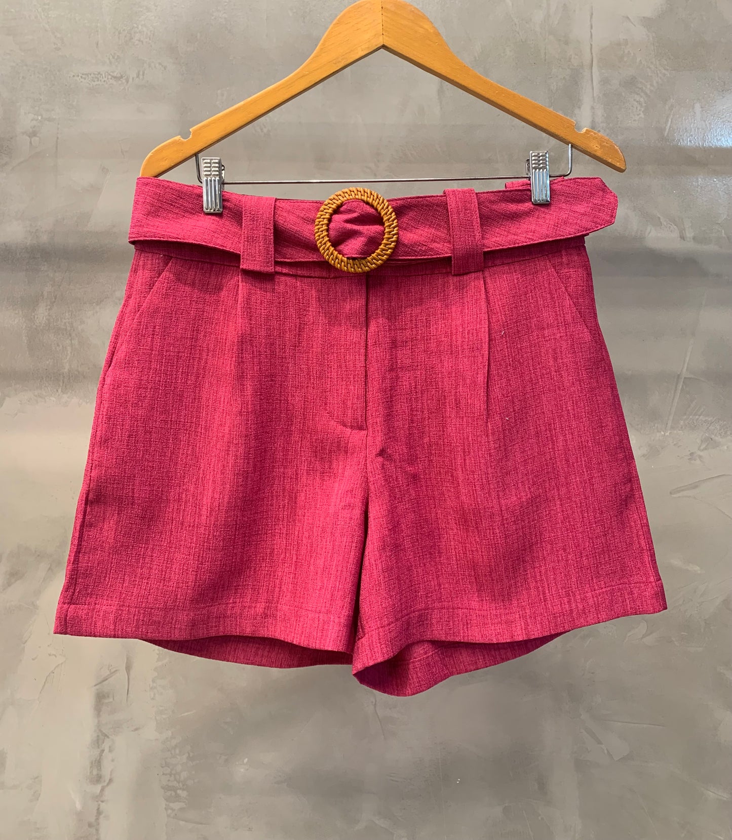 Shorts PolyLinho Cinto 02920