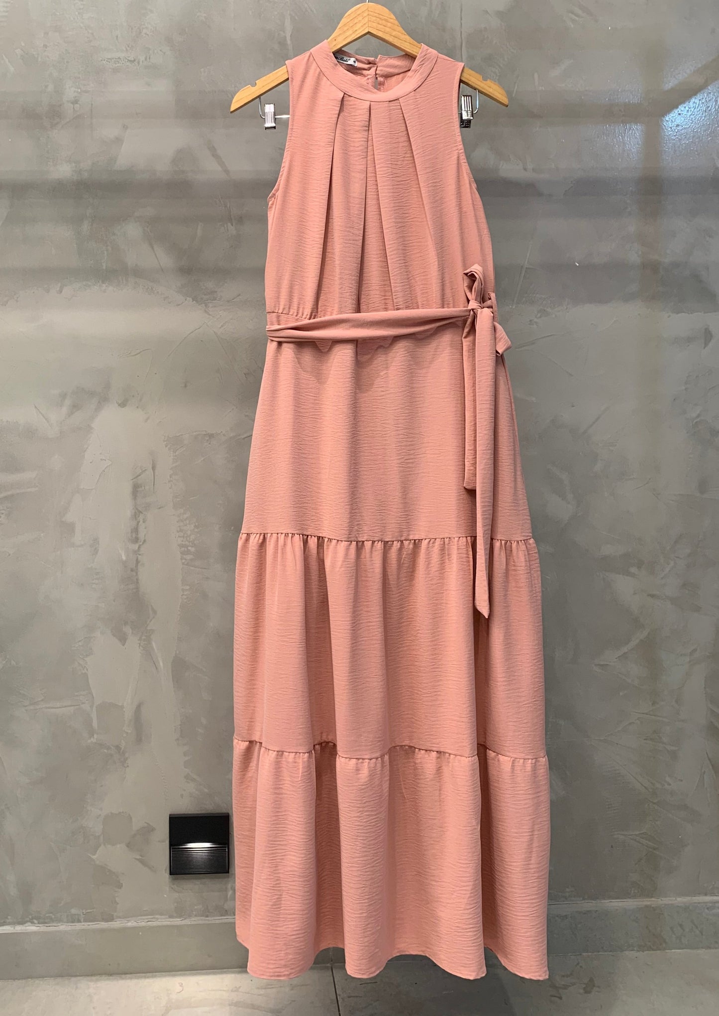 Vestido Longo Gola Alta 70603