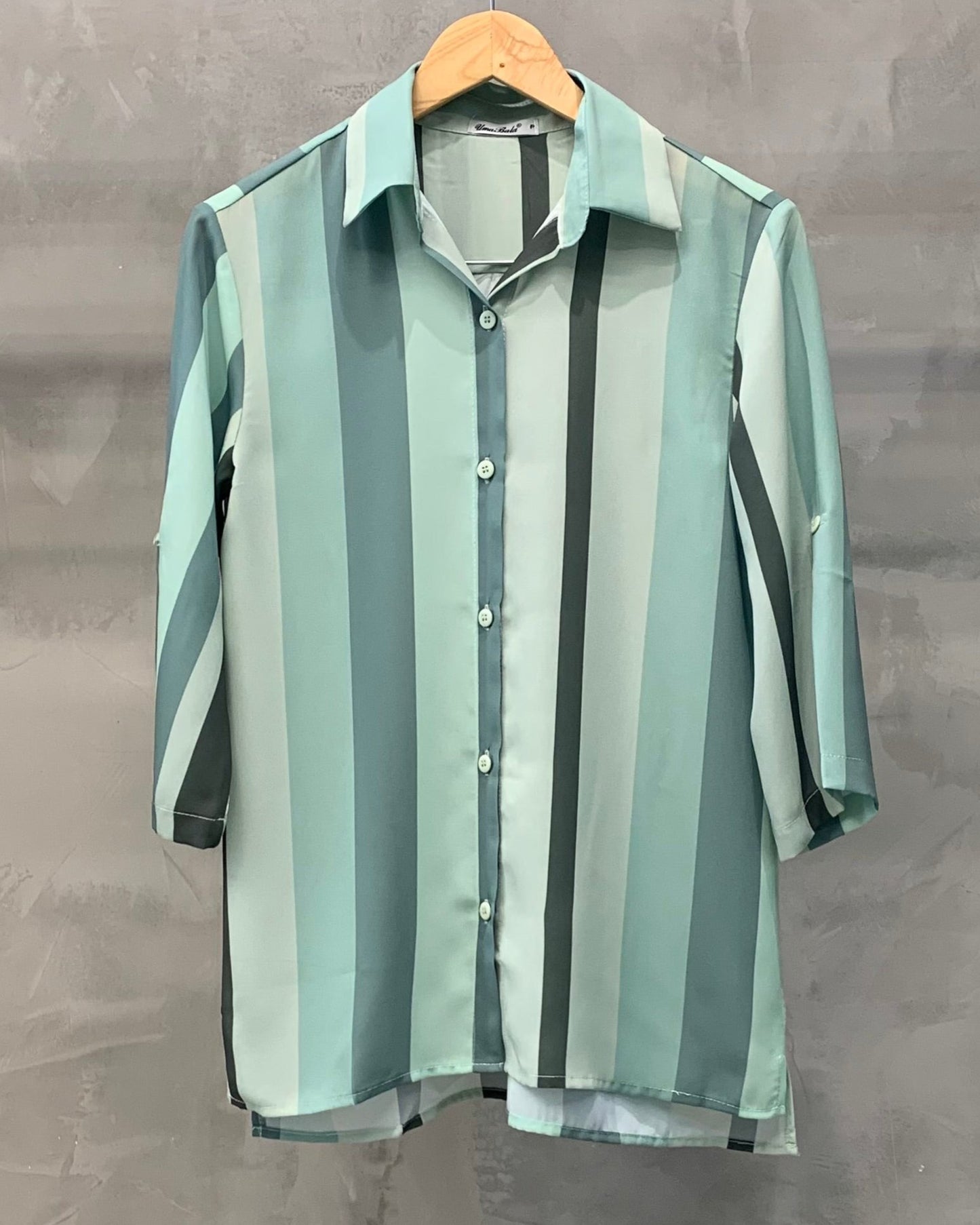 Camisa Listrada Manga Média 04976