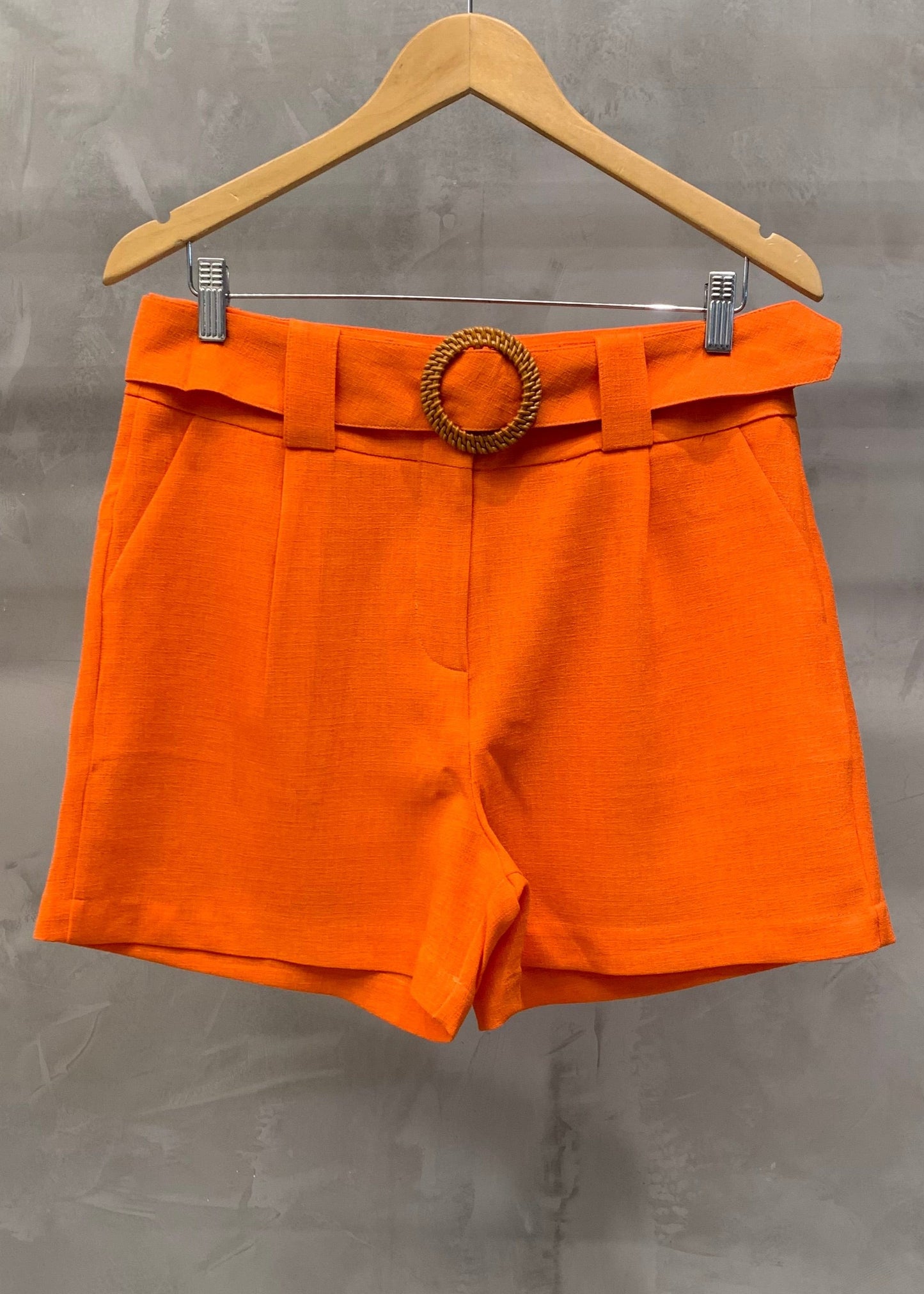 Shorts PolyLinho Cinto 02920