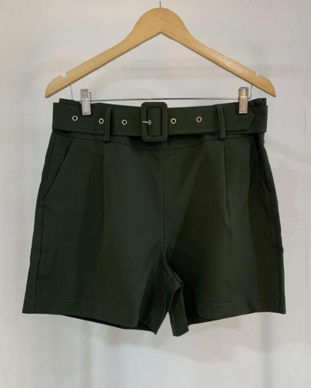 Shorts Plus de Alfaiataria Cinto 29050