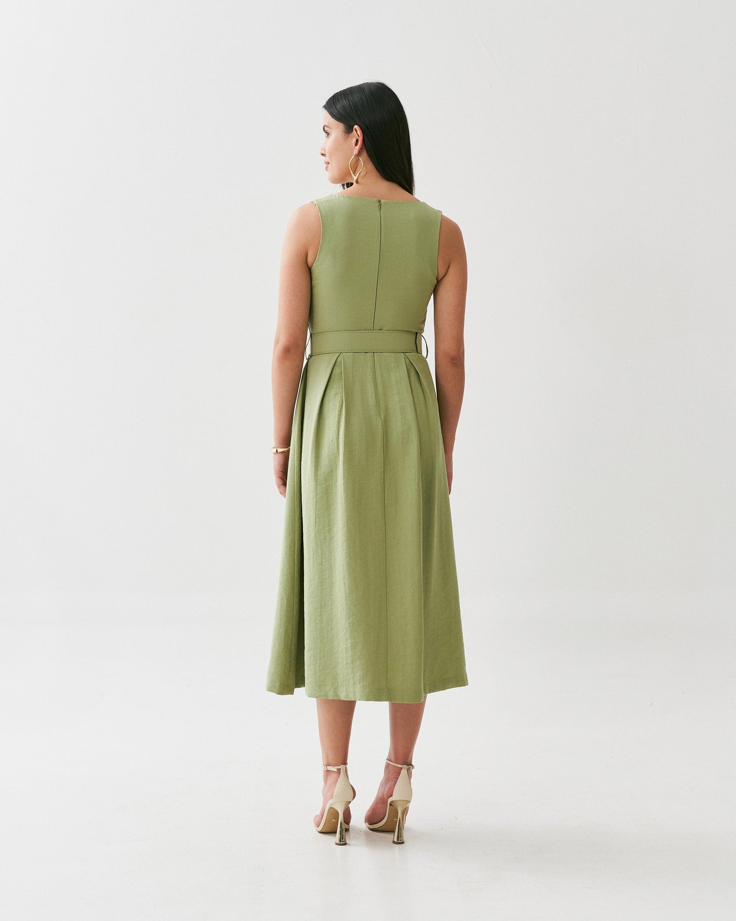 Vestido Midi Cinto 09094