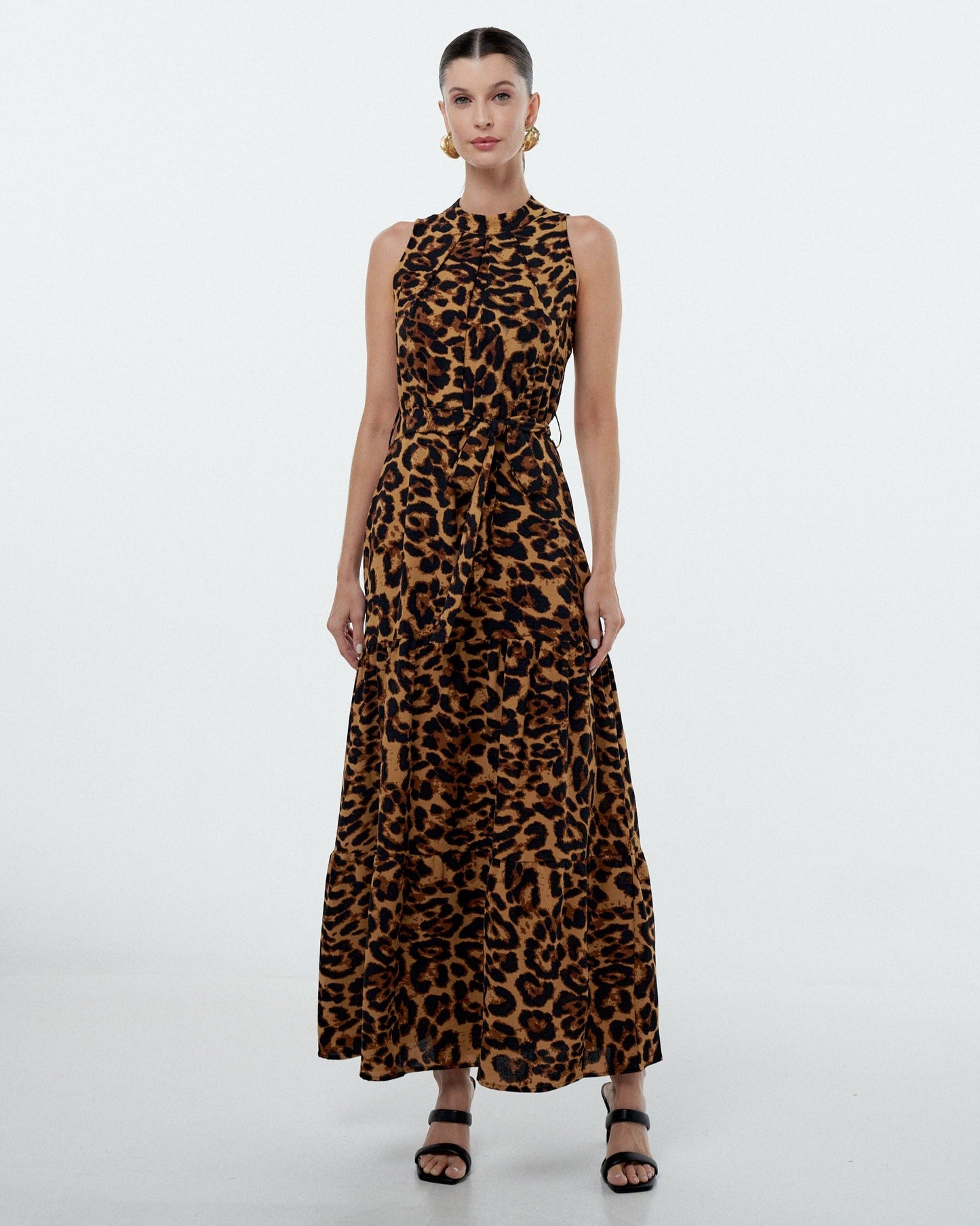 Vestido Longo Animal Print 70602