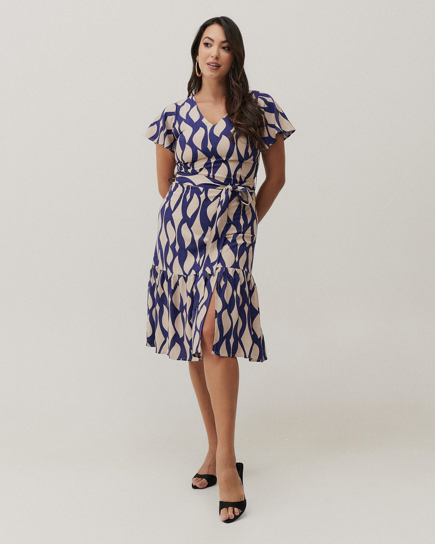 Vestido Midi Estampado 90101