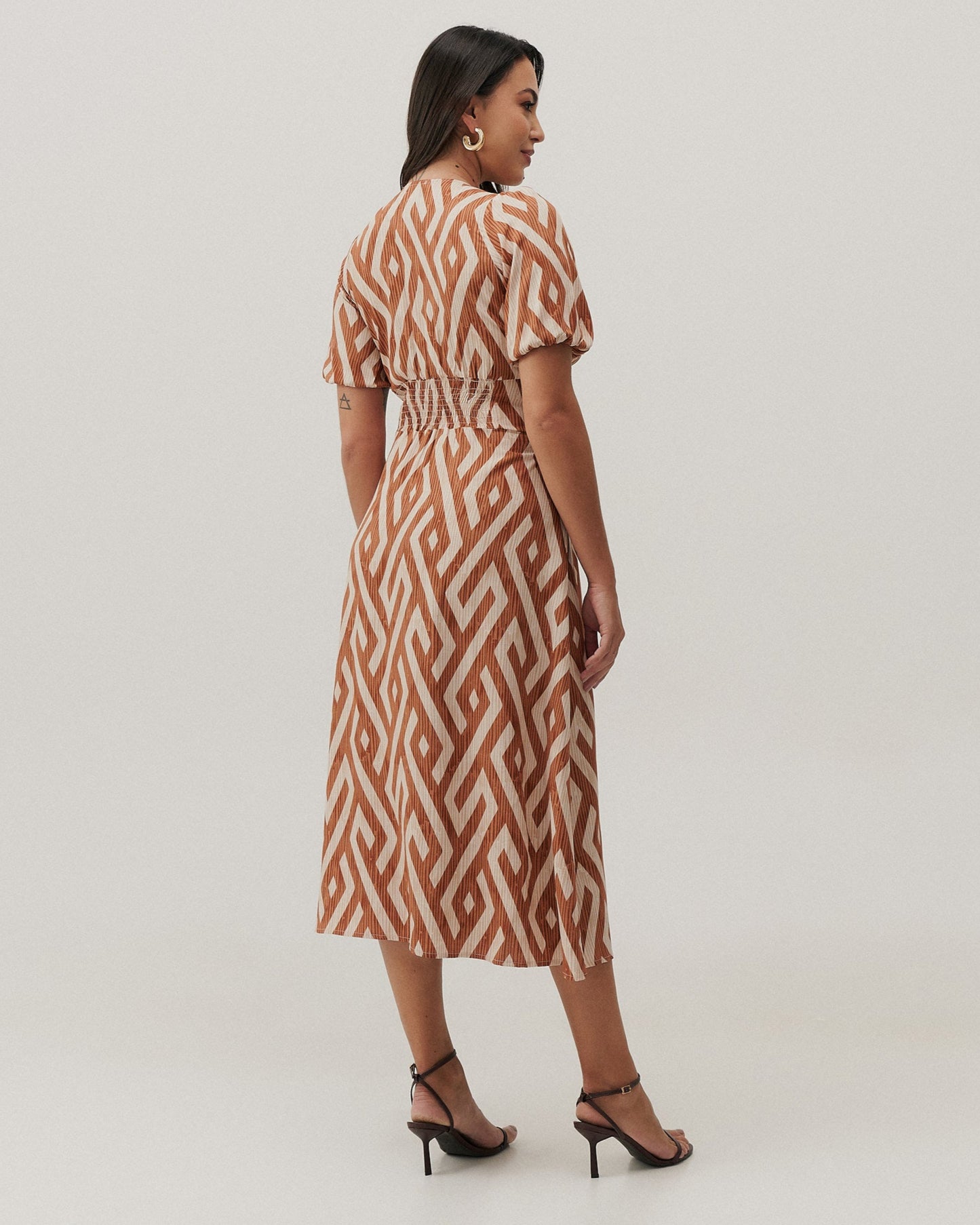 Vestido Midi Estampado 70281