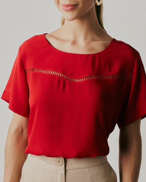 Detalhe da cor Vermelho