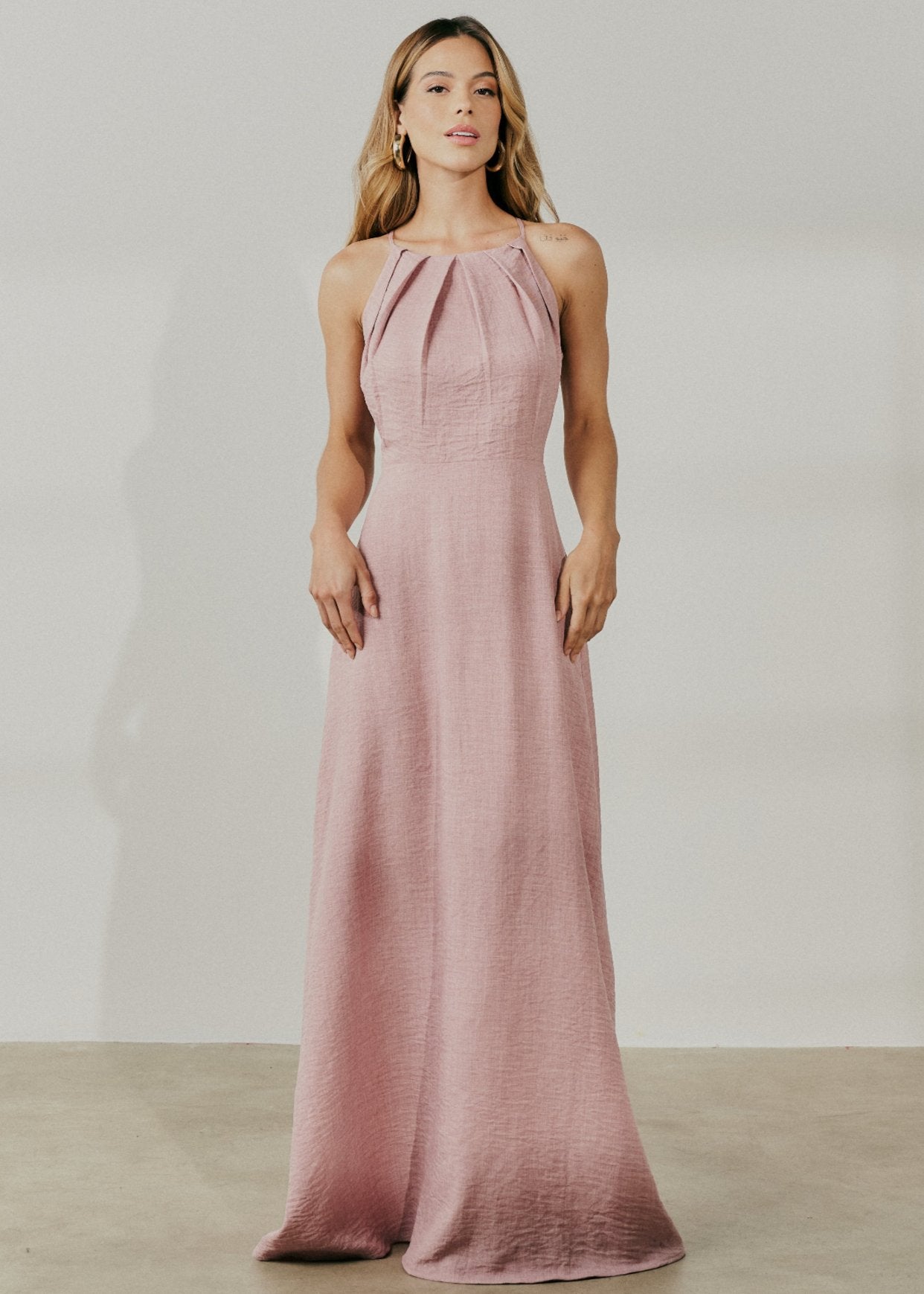 Vestido Longo Melange 47973