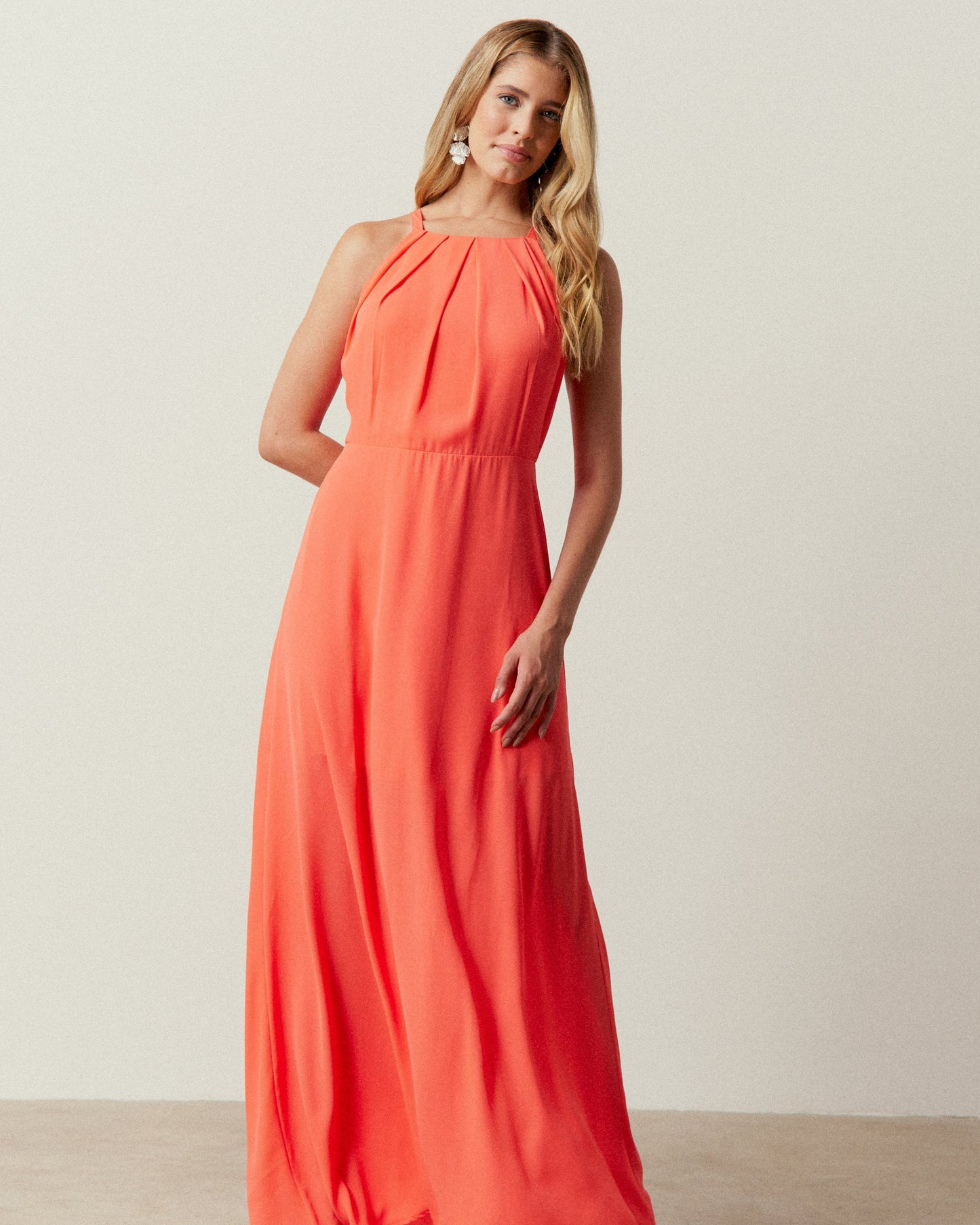 Vestido Longo Alça Larga Liso 80251