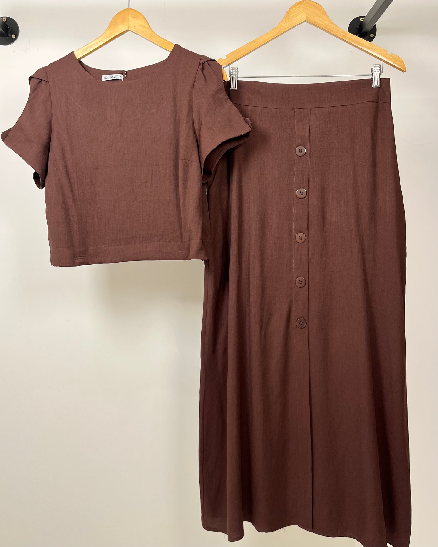 Conjunto cropped e saia 91560