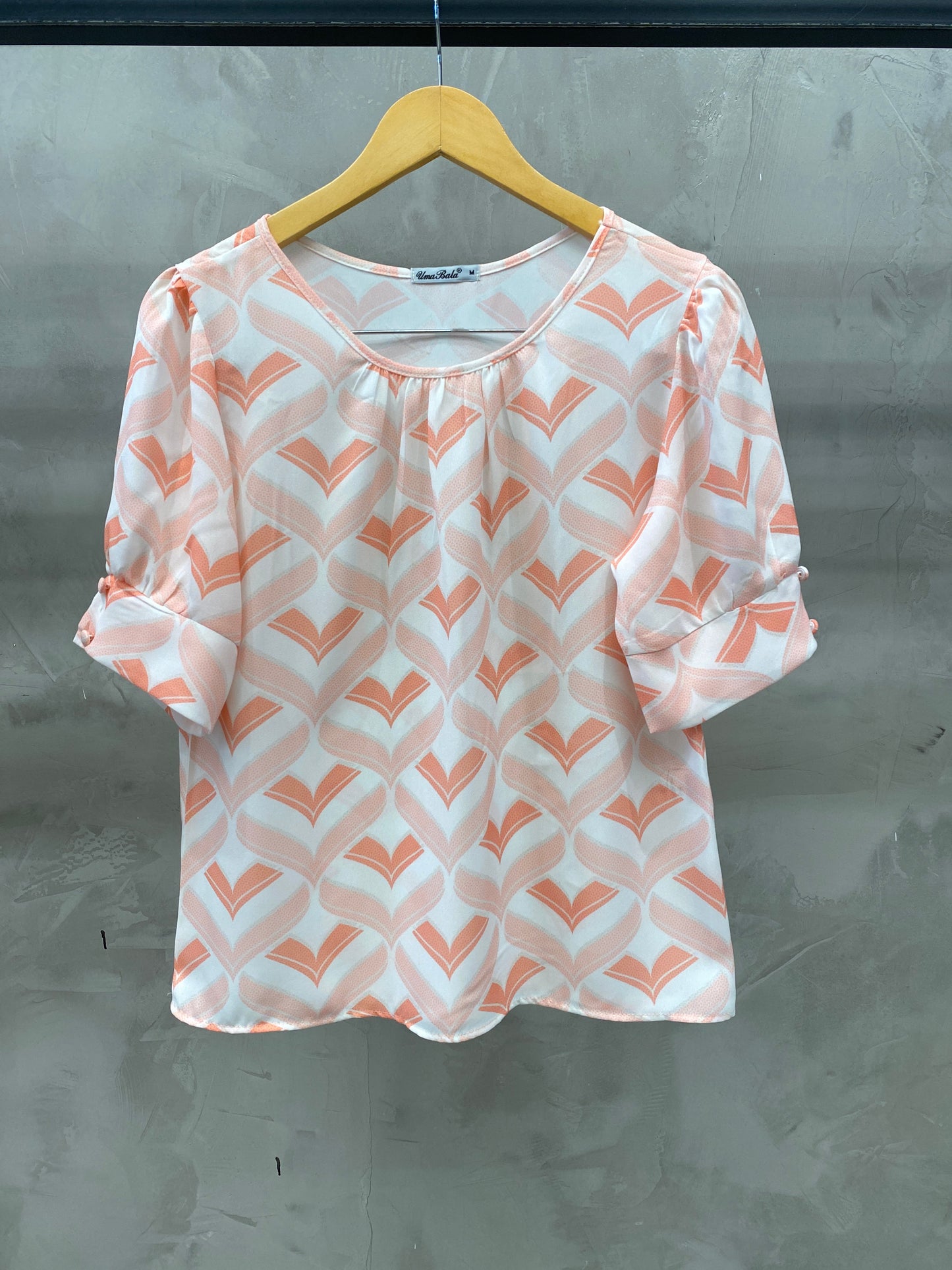 Blusa Manga Bufante Estampada 60057