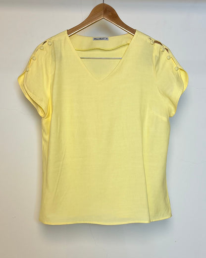Blusa Botões Decote V 60720
