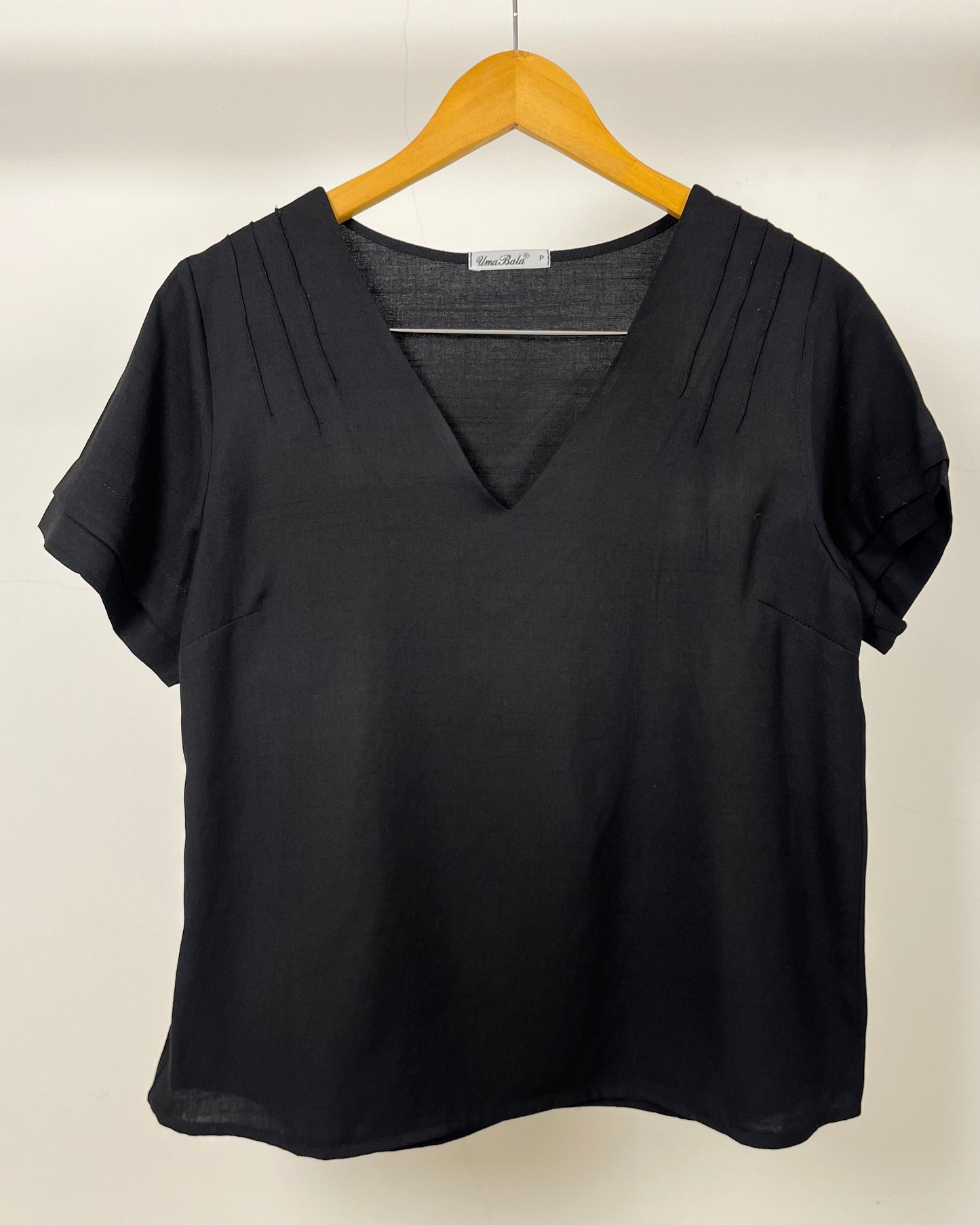 Blusa Manga Curta Decote V 92390