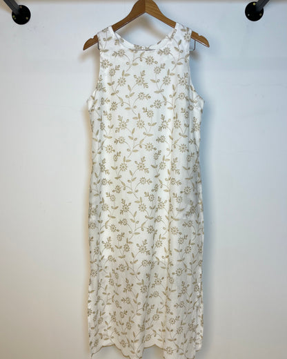 Vestido Midi De Algodão Bordado 91451