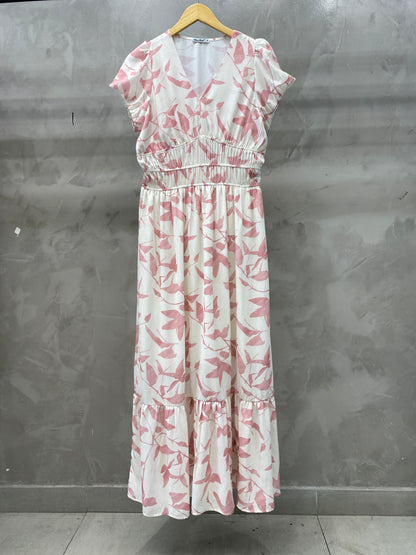 Vestido Longo Acinturado 90983