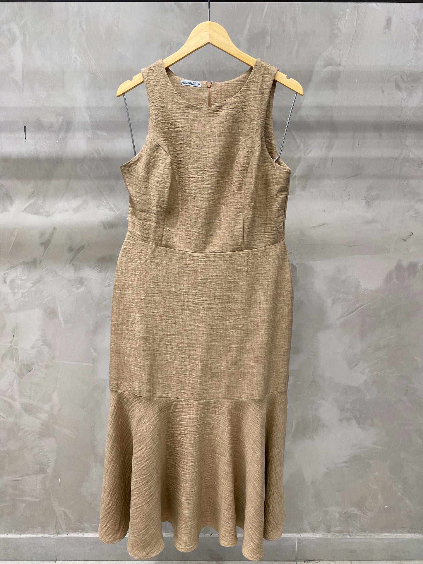 Vestido Midi Acinturado Melange 90211