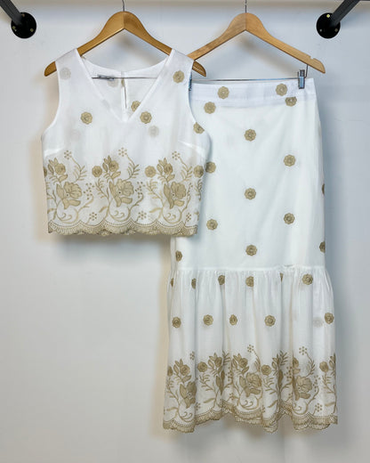 Conjunto Cropped e Saia Longa 91960