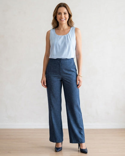 Regata Alça Larga Viscose Liso 60686