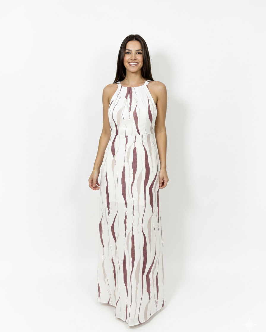 Vestido Longo Estampado 80255