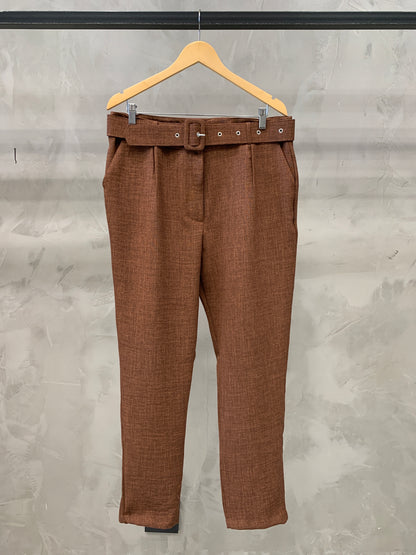 Calça Plus com Cinto Polylinho 02936