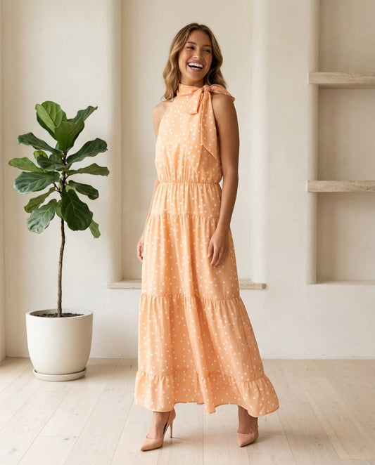 Vestido Longo De Poa Tres Marias 92680