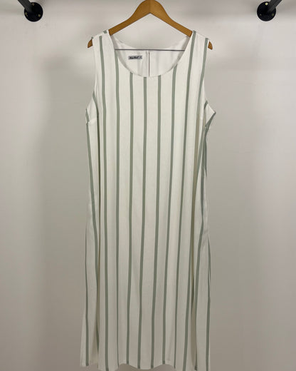 Vestido Midi Plus Linho Listrado 92012