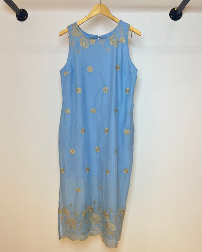 Vestido Midi De Algodão Bordado 91452