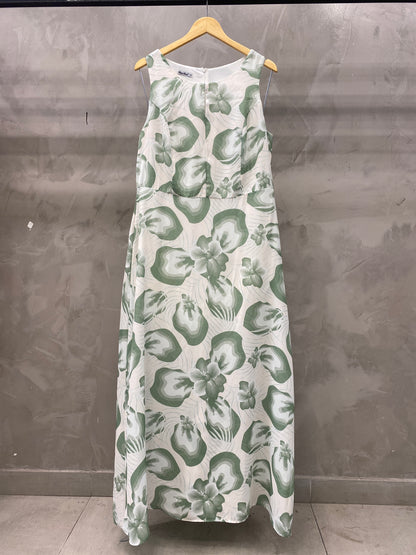 Vestido Plus Longo Estampado 50640