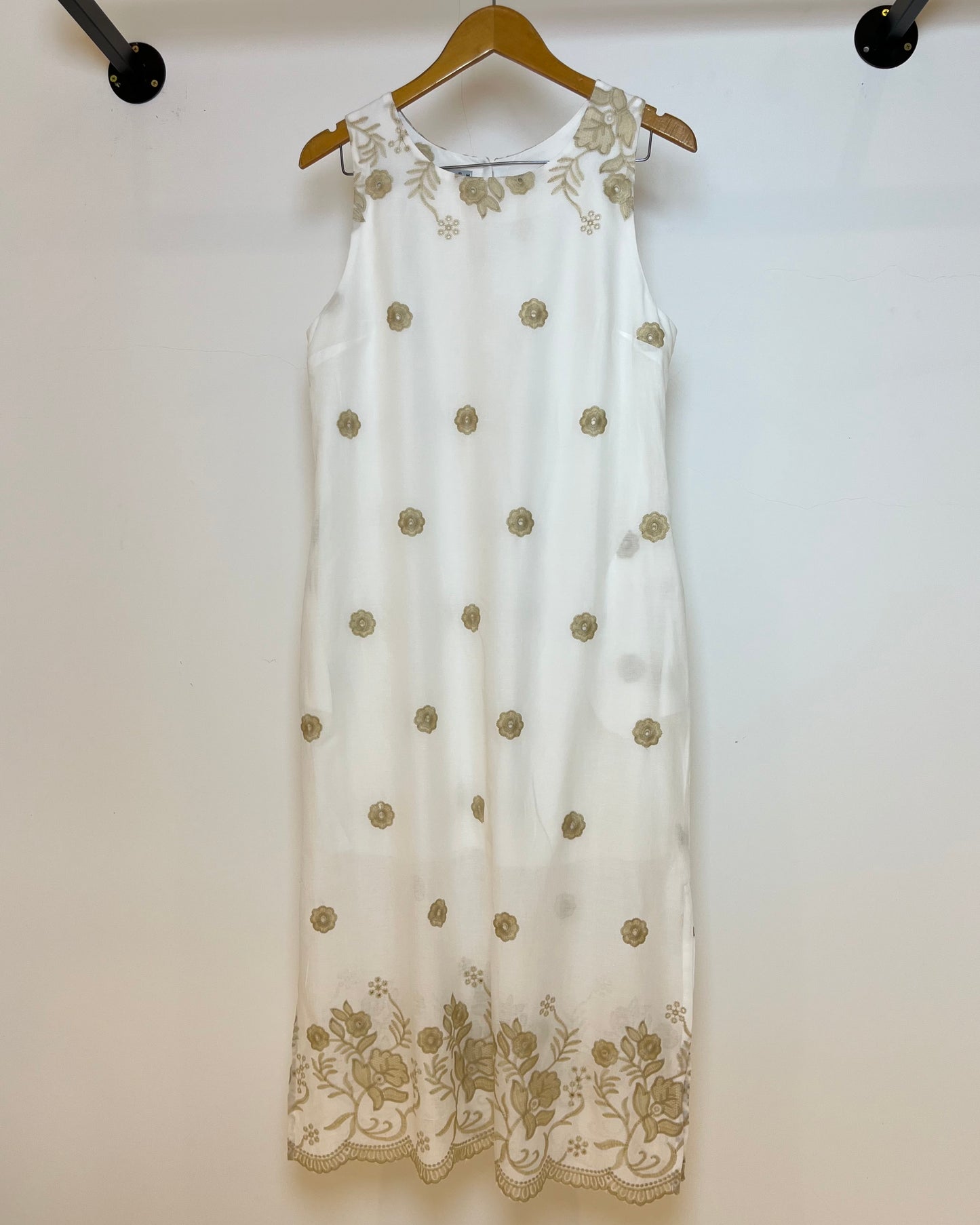 Vestido Midi De Algodão Bordado 91452