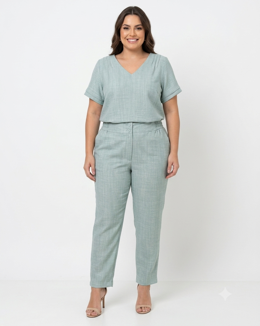 Conjunto Plus Blusa e Calça 30051