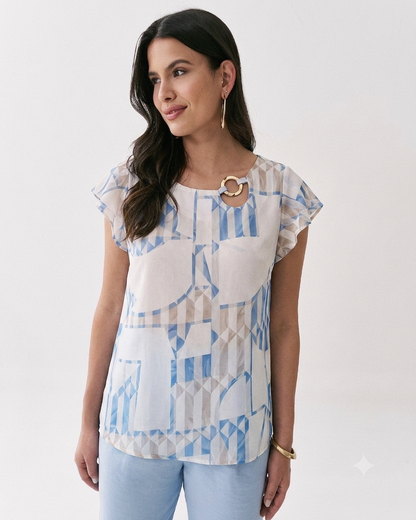 Blusa Com Detalhe de Argola 50862