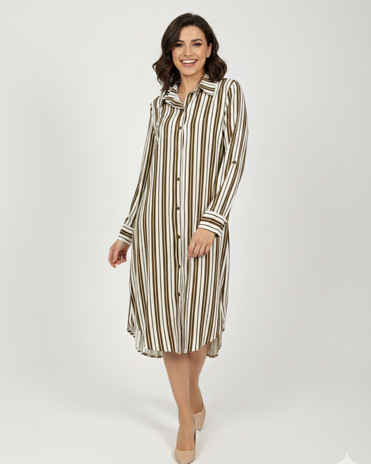 Chemise Listrado Manga Longa 92150