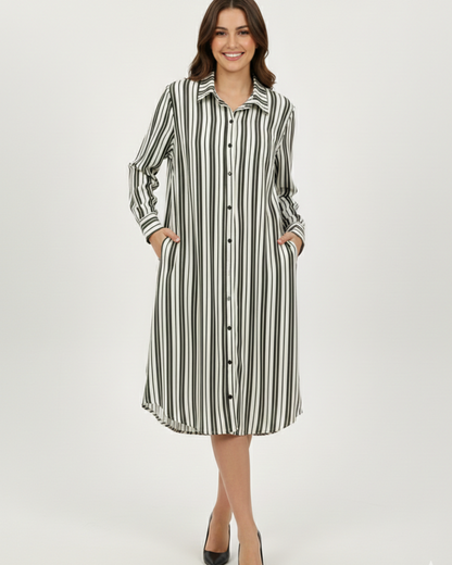 Chemise Listrado Manga Longa 92150