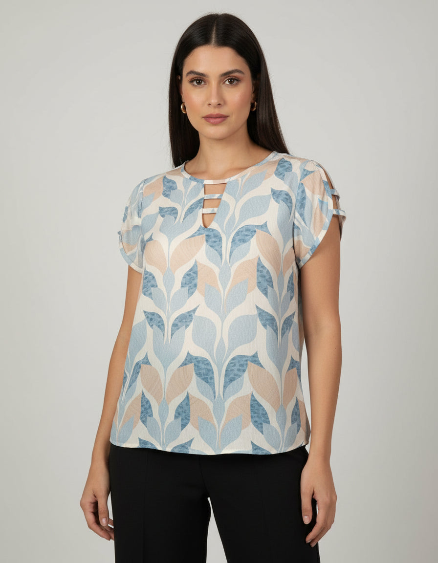Blusa Plus Estampada 49474