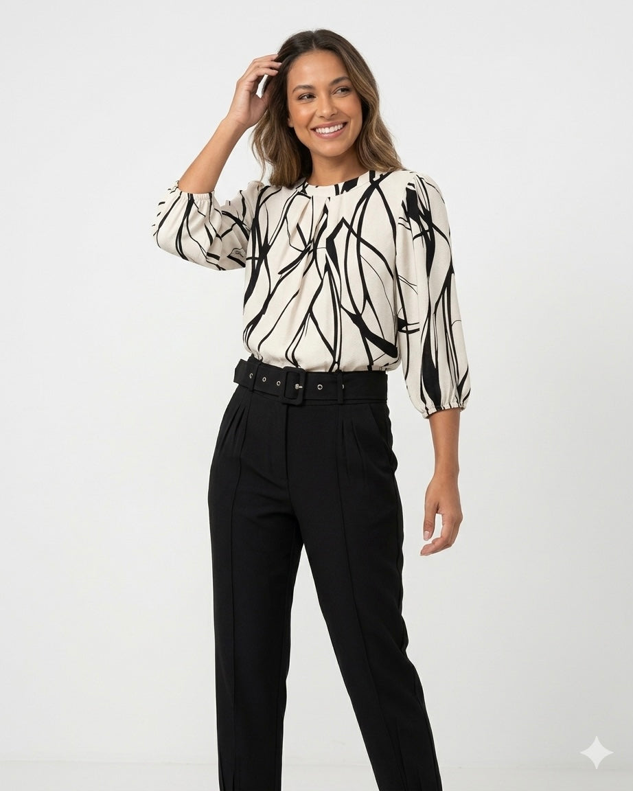 Blusa manga Média 70995