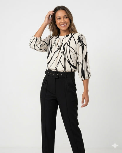 Blusa manga Média 70995