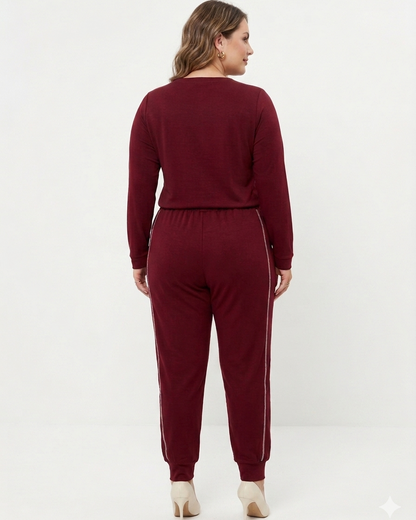 Conjunto Plus de Malha Blusa e Calça 60151
