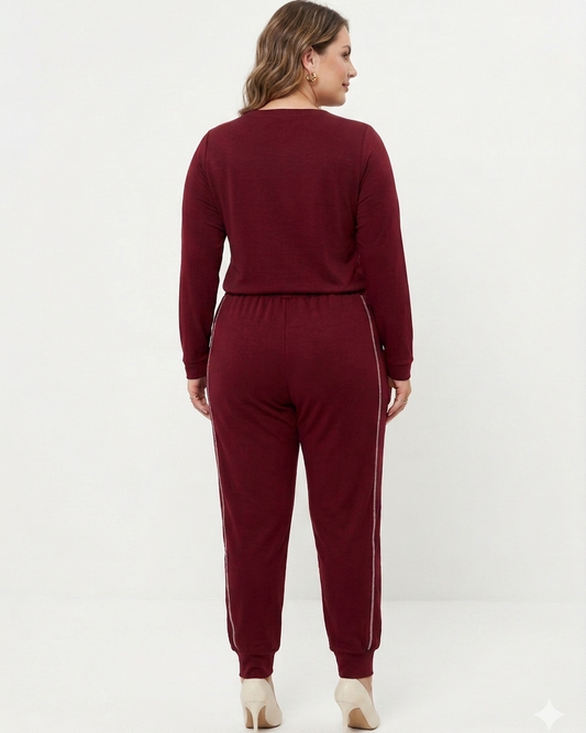 Conjunto Plus de Malha Blusa e Calça 60151