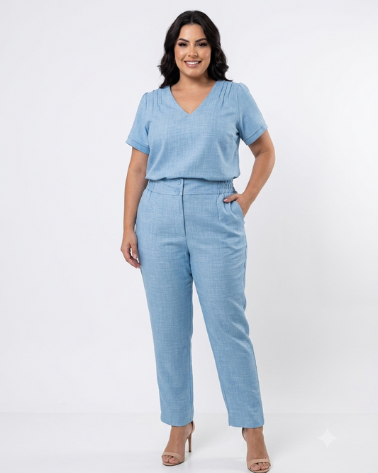 Conjunto Plus Blusa e Calça 30051