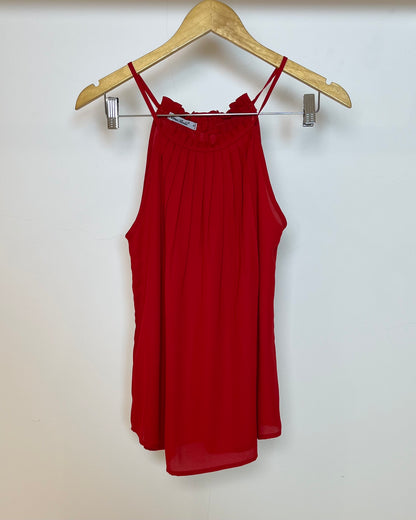 Regata Alça Fina Drapeada 49735