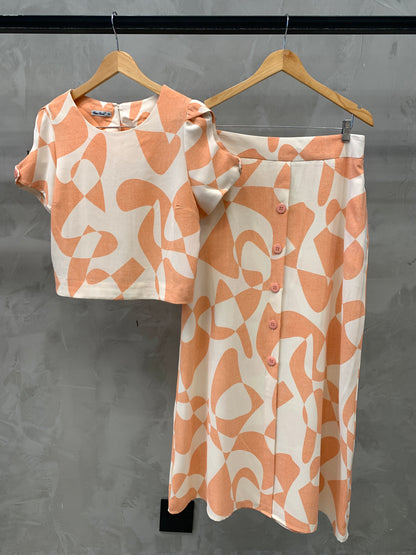 Conjunto Cropped e Saia 91562
