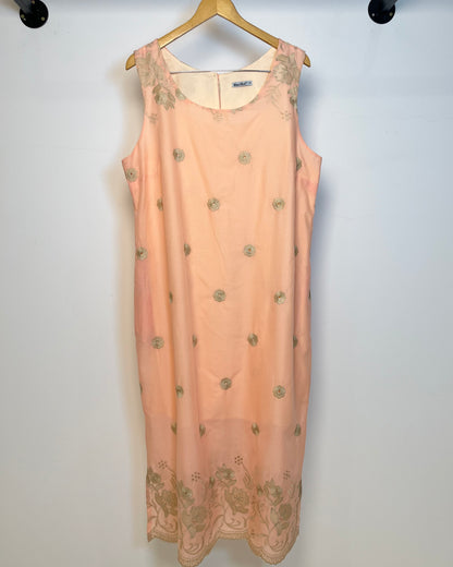 Vestido Midi Plus de Algodão Bordado 92011