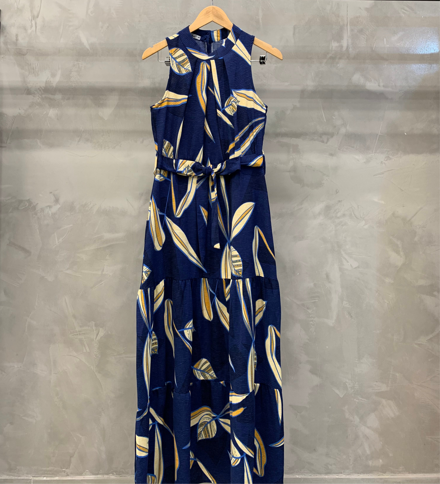 Vestido Longo Gola Alta 70601