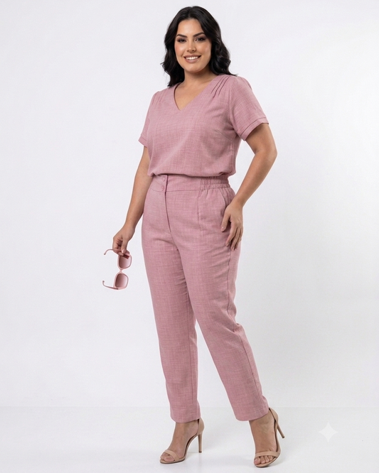 Conjunto Plus Blusa e Calça 30051